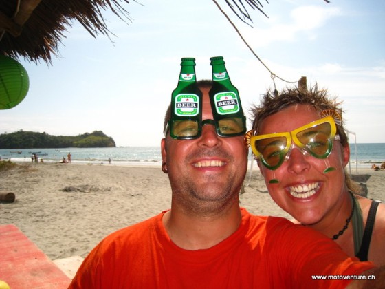 am Strand von Mompiche